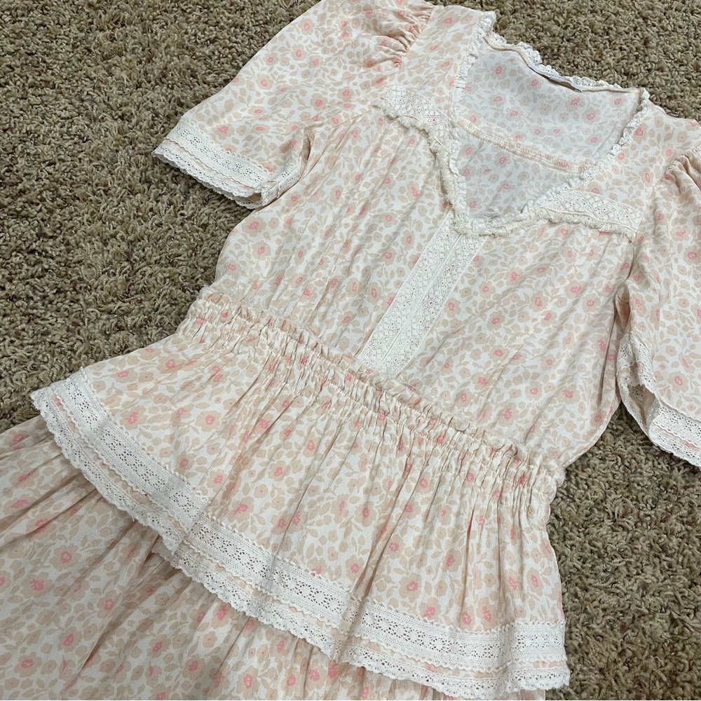 Olivaceous Puff Sleeve Dress - Picture 4 of 7